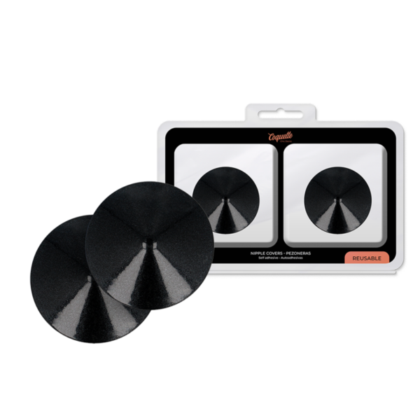 COQUETTE CHIC DESIRE – CUBRE PEZONES METAL CIRCULOS NEGROS