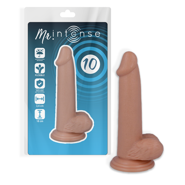 MR INTENSE – 10 PENE REALÍSTICO 18 CM -O- 3.4 CM