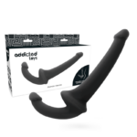 ADDICTED TOYS – DILDO CON ARNÉS SIN SUJECIÓN NEGRO