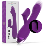 INTENSE – IGGY VIBRADOR MULTIFUNCIÓN RECARGABLE UP & DOWN CON ESTIMULADOR DE CLITORIS MORADO