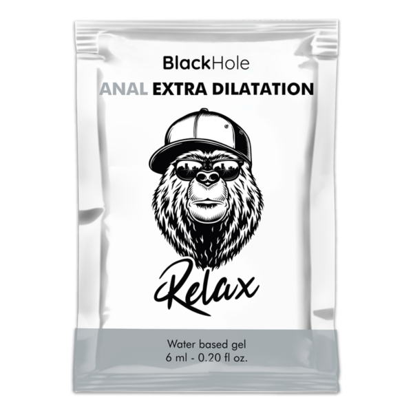 BLACK HOLE – GEL BASE AGUA DILATACIÓN ANAL 6 ML MONODOSIS