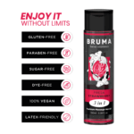 BRUMA – ACEITE DE MASAJE PREMIUM EFECTO CALOR SABOR FRESA 3 EN 1 – 100 ML