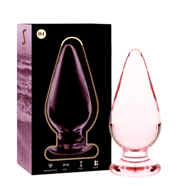 NEBULA SERIES BY IBIZA – MODELO 4 PLUG CRISTAL ROSA 11 CM -O- 5 CM
