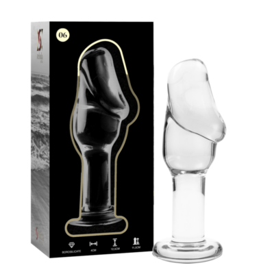NEBULA SERIES BY IBIZA – MODELO 6 PLUG CRISTAL TRANSPARENTE 12.5 CM -O- 4 CM