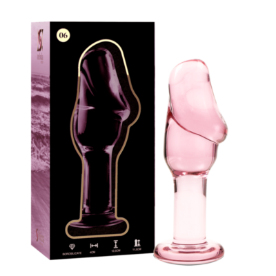 NEBULA SERIES BY IBIZA – MODELO 6 PLUG CRISTAL ROSA 12.5 CM -O- 4 CM