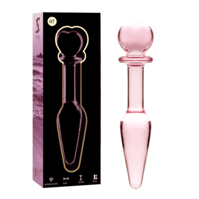 NEBULA SERIES BY IBIZA – MODELO 7 PLUG CRISTAL ROSA 13.5 CM -O- 3 CM