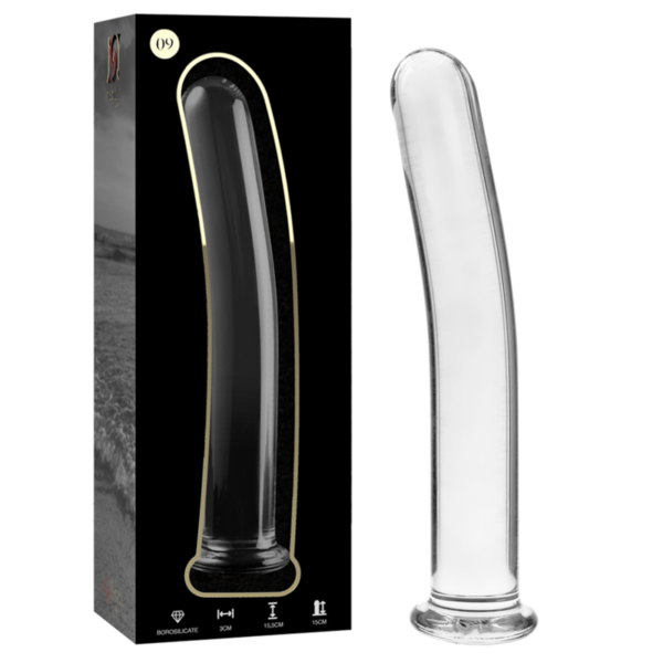 NEBULA SERIES BY IBIZA – MODELO 9 DILDO CRISTAL TRANSPARENTE 15.5 CM -O- 2.5 CM