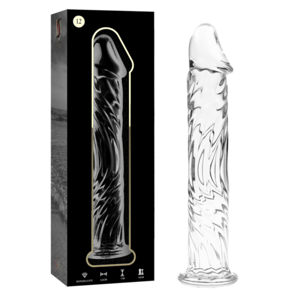 NEBULA SERIES BY IBIZA – MODELO 12 DILDO CRISTAL TRANSPARENTE 17 CM -O- 3.5 CM