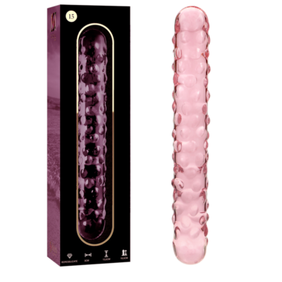 NEBULA SERIES BY IBIZA – MODELO 15 DILDO CRISTAL ROSA 18.5 CM -O- 3 CM