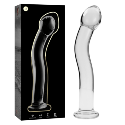 NEBULA SERIES BY IBIZA – MODELO 18 DILDO CRISTAL TRANSPARENTE 18.5 CM -O- 3.5 CM