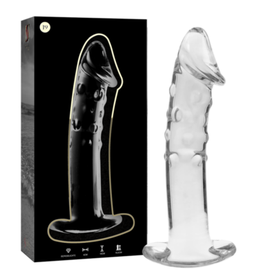 NEBULA SERIES BY IBIZA – MODELO 19 DILDO CRISTAL TRANSPARENTE 18.5 CM -O- 4 CM