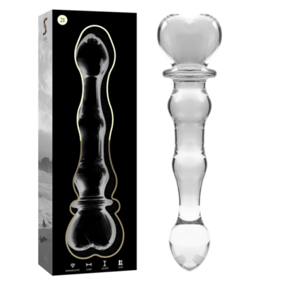 NEBULA SERIES BY IBIZA – MODELO 21 DILDO CRISTAL TRANSPARENTE 20.5 CM -O- 3.5 CM