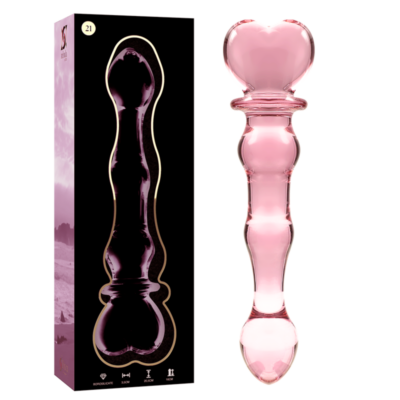 NEBULA SERIES BY IBIZA – MODELO 21 DILDO CRISTAL ROSA 20.5 CM -O- 3.5 CM