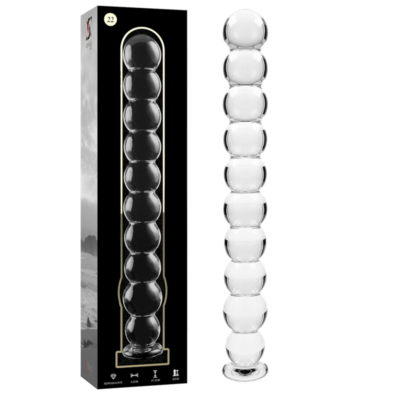 NEBULA SERIES BY IBIZA – MODELO 22 DILDO CRISTAL TRANSPARENTE 21.5 CM -O- 2.5 CM