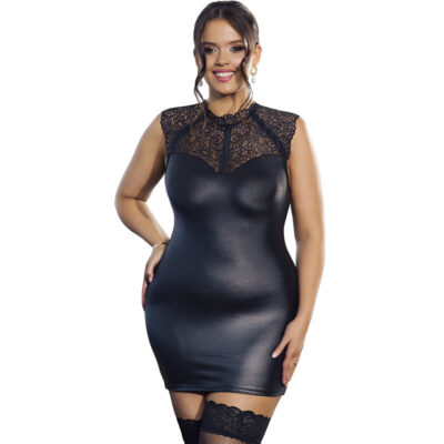 SUBBLIME – VESTIDO SEXY DE CUERO L/XL
