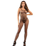 SUBBLIME – 952112 BODYSTOCKING DE REJILLA CON DETALLE EN PECHO Y VIENTRE NEGRO TALLA ÚNICA