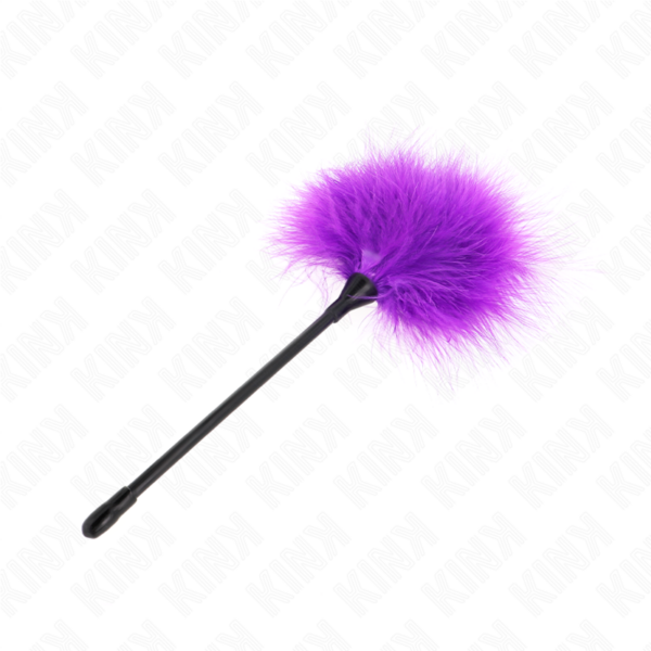 KINK – PLUMAS PARA COSQUILLAS MORADO USADO PARA EL KIT BONDAGE 27 CM