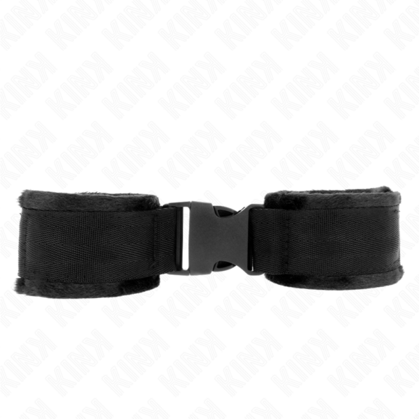 KINK – MUÑEQUERAS NYLON NEGRO MODELO 1 AJUSTABLE 25-35 CM X 6 CM