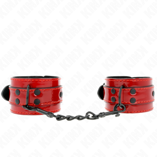 KINK – MUÑEQUERAS ROJO OSCURO 23 X 5 CM