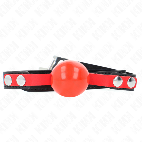 KINK – MORDAZA DE BOLA 4 CM SUAVE DE TPE MODELO 4 60 x 2 CM AJUSTABLE 37-52 CM