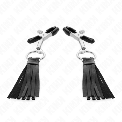 KINK – PINZAS PARA PEZONES CON BORLAS DE POLIPIEL 6 CM