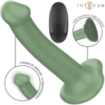 INTENSE – BECCA VIBRADOR CON VENTOSA 10 VIBRACIONES VERDE CONTROL REMOTO