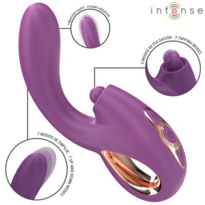 INTENSE – LALI VIBRADOR PUNTO G MULTIFUNCIÓN ESTIMULACIÓN & EMPUJE & VIBRACIÓN MORADO