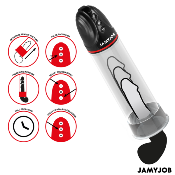 JAMYJOB – XPAND BOMBA AUTOMÁTICA 3 NIVELES DE SUCCIONADOR GRIS