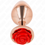 KINK – PLUG ANAL ORO ROSADO ROSA ROJA M