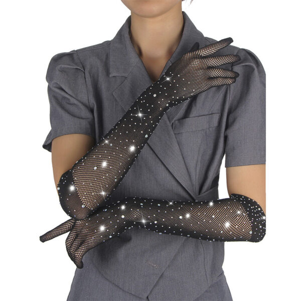 SUBBLIME – 957469 GUANTES TRANSPARENTES CON BRILLO NEGRO S/M