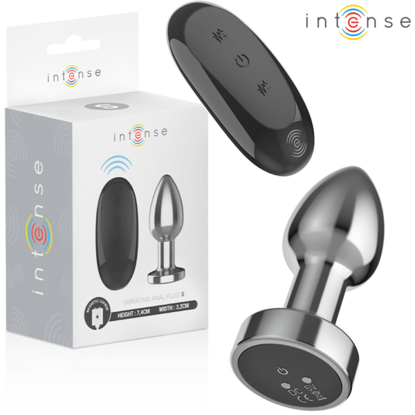 INTENSE – PLUG ANAL 10 VIBRACIONES METAL CON CONTROL REMOTO S