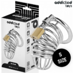 ADDICTED TOYS LOCKED – IRON CELL JAULA PARA PENE DE METAL 4 CM TALLA S