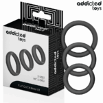 ADDICTED TOYS – SET DE ANILLOS SILICONA PLANOS