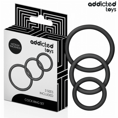 ADDICTED TOYS – SET DE ANILLOS SILICONA MODELO 2