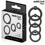 ADDICTED TOYS – SET ANILLOS SILICONA DE PRESIÓN