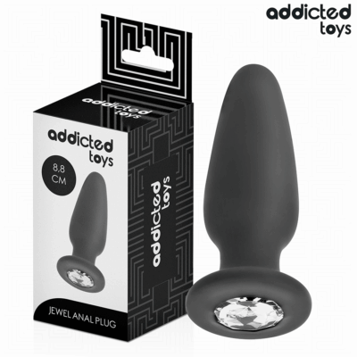 ADDICTED TOYS – PLUG ANAL CON JOYA SILICONA TALLA S 8,8 CM