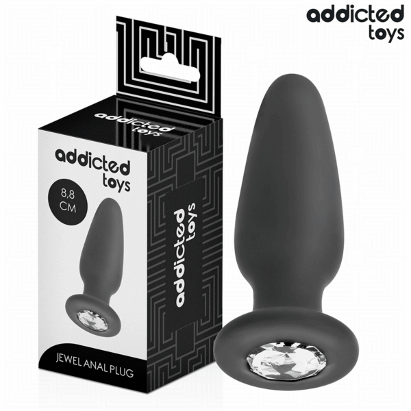 ADDICTED TOYS – PLUG ANAL CON JOYA SILICONA TALLA S 8,8 CM