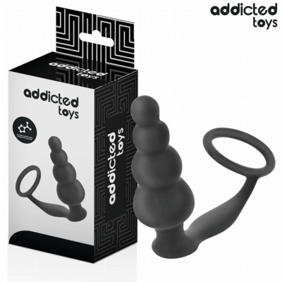 ADDICTED TOYS – PLUG ANAL CON ANILLO SILICONA MODELO 5