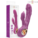INTENSE – HALLE VIBRADOR MULTIFUNCIÓN CON LENGUA ESTIMULADORA EN FORMA DE DELFÍN MORADO