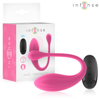 INTENSE – JANICE VIBRADOR U DOBLE ESTIMULACIÓN 10 VIBRACIONES ROSA CONTROL REMOTO