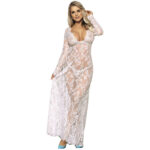 SUBBLIME – VESTIDO LARGO MANGA LARGA BLANCO S/M