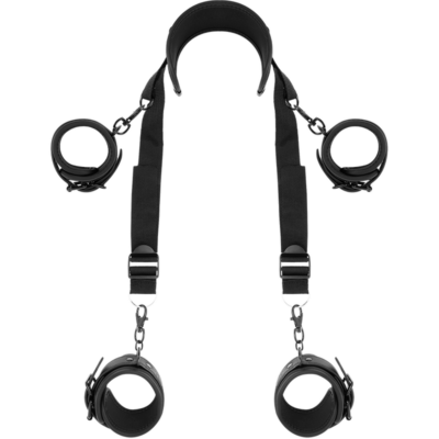 FETISH SUBMISSIVE – POSICIÓN MASTER CON 4 ESPOSAS CON FORRO DE NEOPRENO