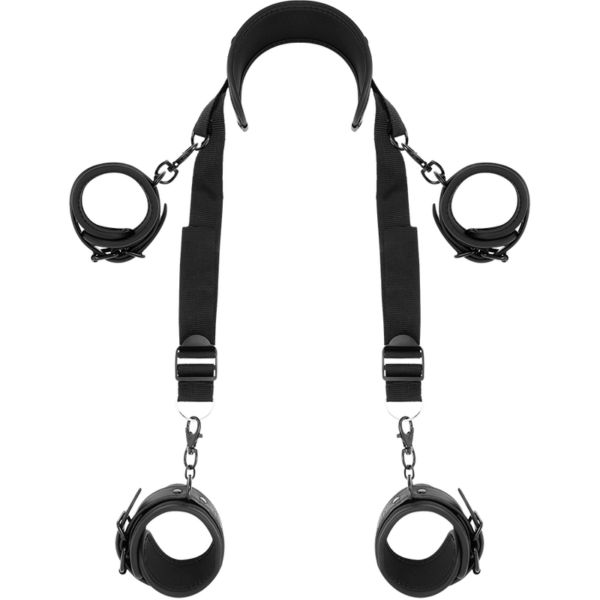 FETISH SUBMISSIVE – POSICIÓN MASTER CON 4 ESPOSAS CON FORRO DE NEOPRENO