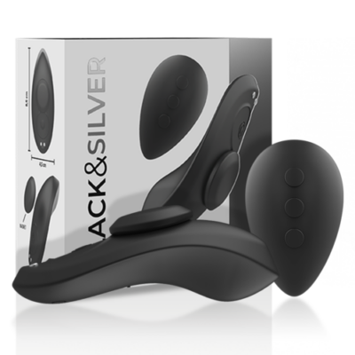 BLACK&SILVER – PRESTON PANTIE MAGNÉTICO VIBRADOR SILICONA REMOTO