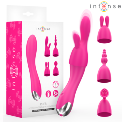 INTENSE – CHER VIBRADOR 20 PATRONES CON CABEZALES INTERCAMBIABLES